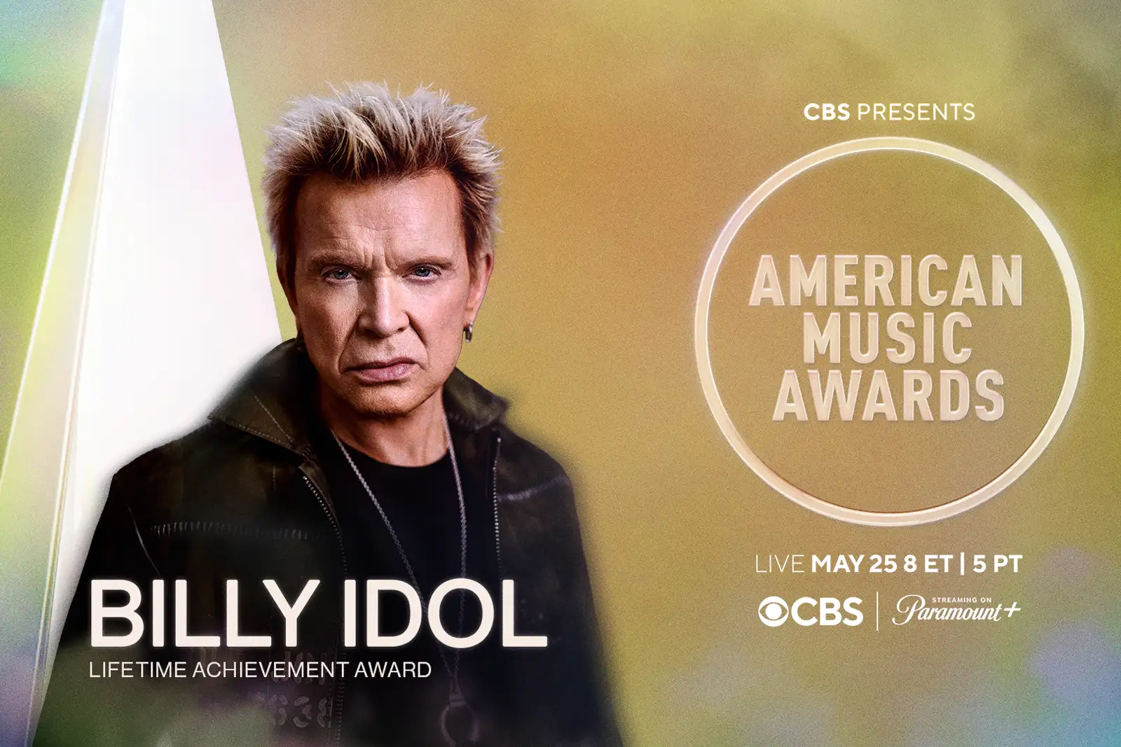 Billy Idol receberá prêmio pelo conjunto da obra no American Music Awards