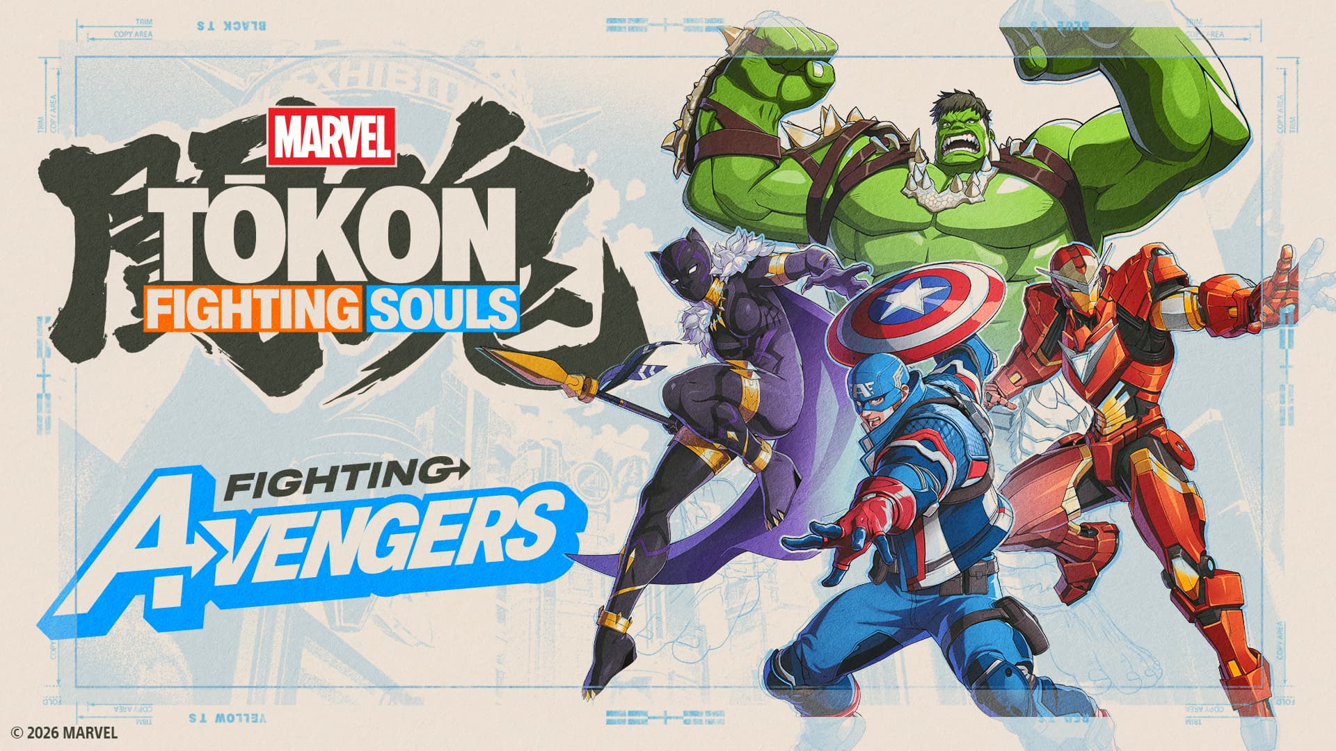 Marvel Tōkon revela Hulk e Pantera Negra como novos lutadores dos Vingadores